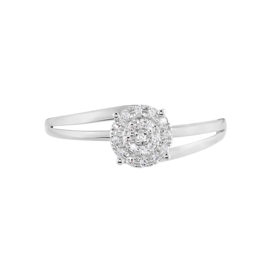 Clearance Histoire d'Or Bague Or Blanc Rosalane Diamants