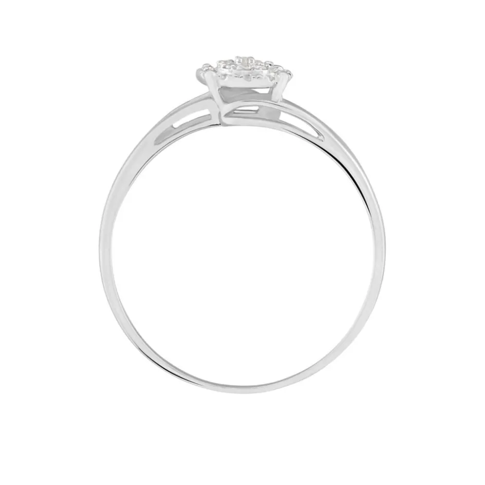 Clearance Histoire d'Or Bague Or Blanc Rosalane Diamants