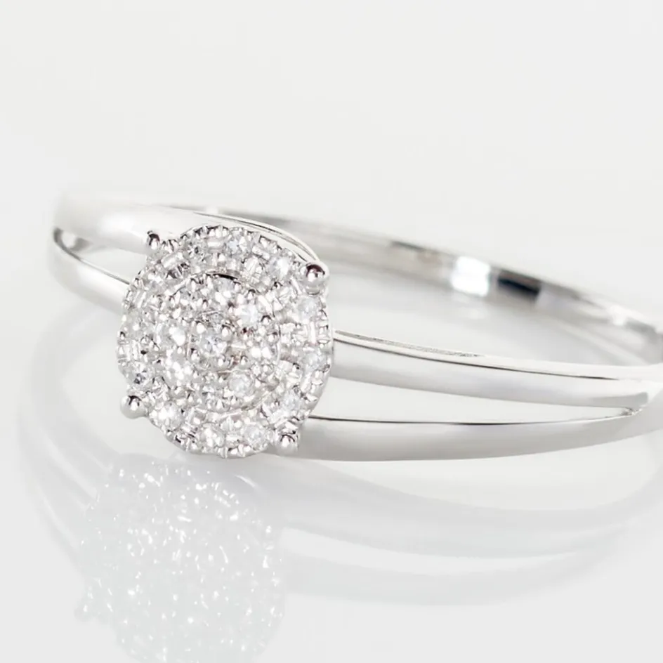Clearance Histoire d'Or Bague Or Blanc Rosalane Diamants