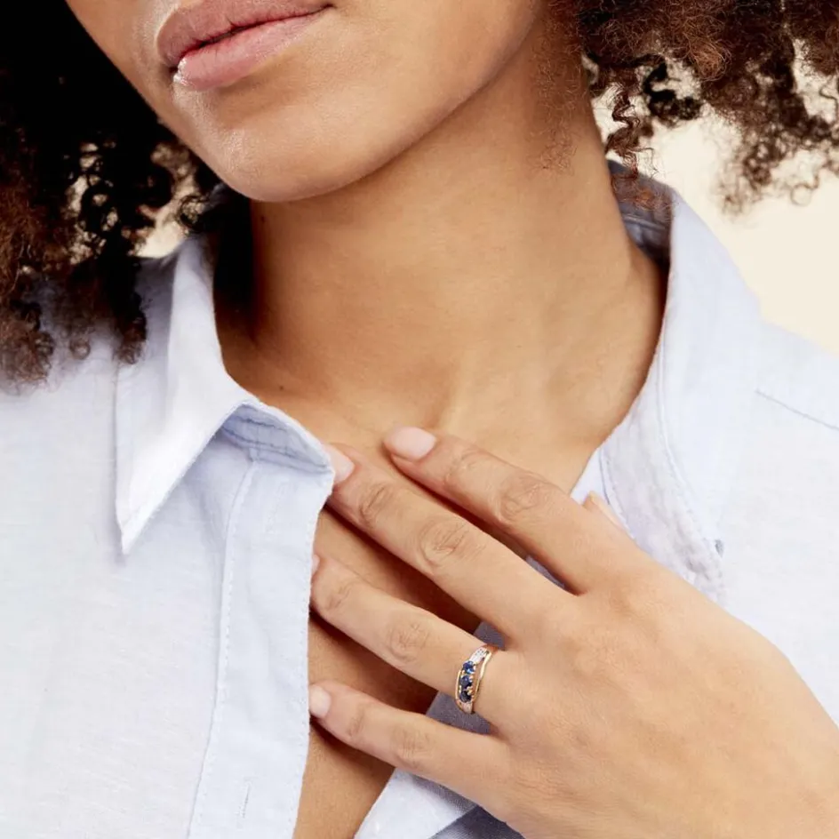 Histoire d'Or Bague Or Jaune Abelard Saphirs Diamants* Bagues|Bagues Avec Pierre