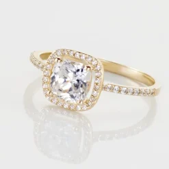 New Histoire d'Or Bague Or Jaune Adrienne Oxydes De Zirconium or jaune oxyde