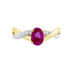 Hot Histoire d'Or Bague Or Jaune Candice Rubis or jaune rubis