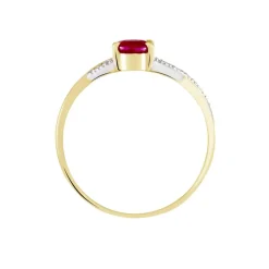 Hot Histoire d'Or Bague Or Jaune Candice Rubis or jaune rubis