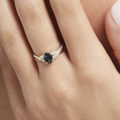 Best Histoire d'Or Bague Or Jaune Candice Topaze or jaune topaze bleu london