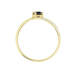 Clearance Histoire d'Or Bague Or Jaune Canut Saphir