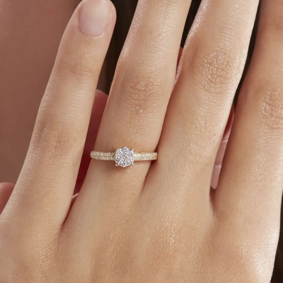 Outlet Histoire d'Or Bague Or Jaune Julia Diamants or jaune diamant