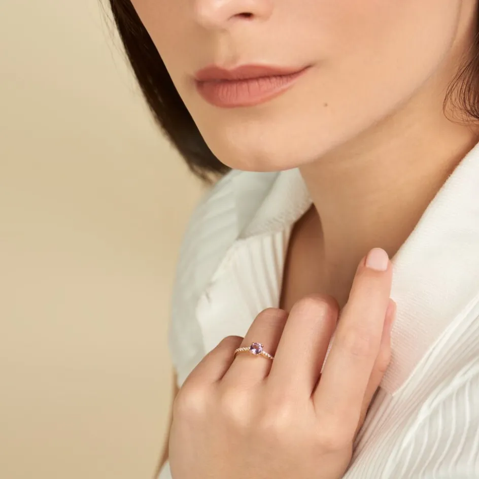 Best Histoire d'Or Bague Or Jaune Manon Améthyste or jaune améthyste violet