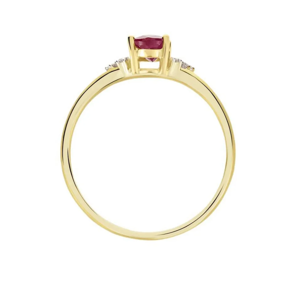 Discount Histoire d'Or Bague Or Jaune Marie Rubis Diamants or jaune rubis