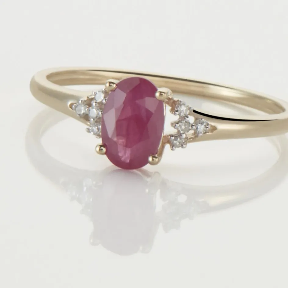 Discount Histoire d'Or Bague Or Jaune Marie Rubis Diamants or jaune rubis