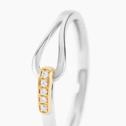 Sale Histoire d'Or Bague Or Jaune Oxyde De Zirconium