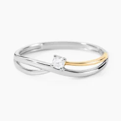 Outlet Histoire d'Or Bague Or Jaune Oxyde De Zirconium