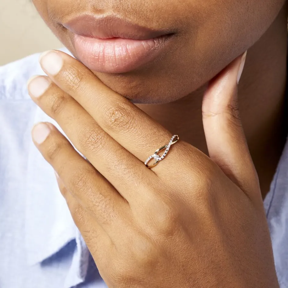 New Histoire d'Or Bague Osanna s or jaune diamant