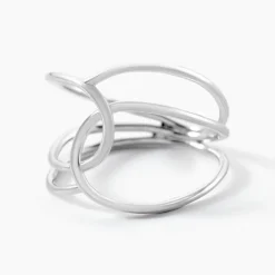 Best Histoire d'Or Bague Paros Argent Blanc