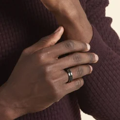 Discount PHEBUS HIM Bague Cosme Acier Noir