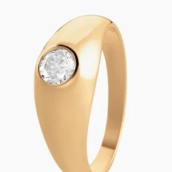 Best Histoire d'Or Bague Posie Plaqué Or Jaune Oxyde De Zirconium