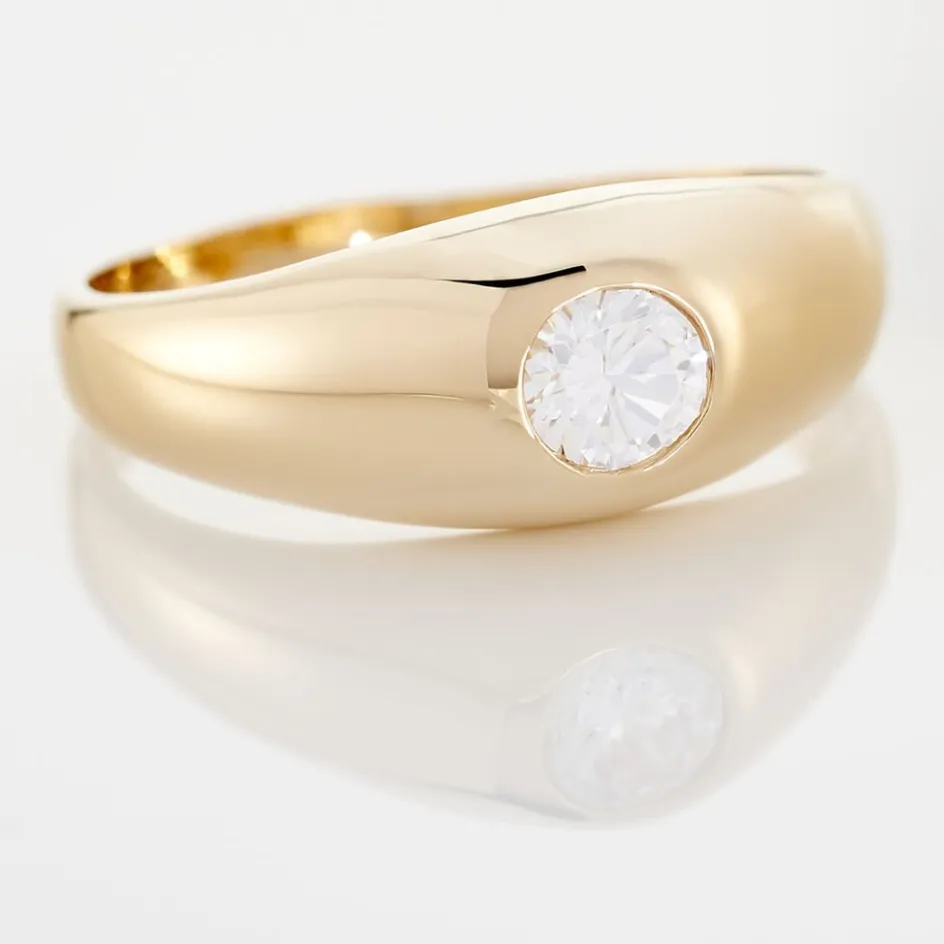 Best Histoire d'Or Bague Posie Plaqué Or Jaune Oxyde De Zirconium