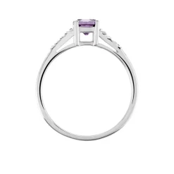 New Histoire d'Or Bague Rio Argent Blanc Oxyde De Zirconium argent blanc oxyde violet