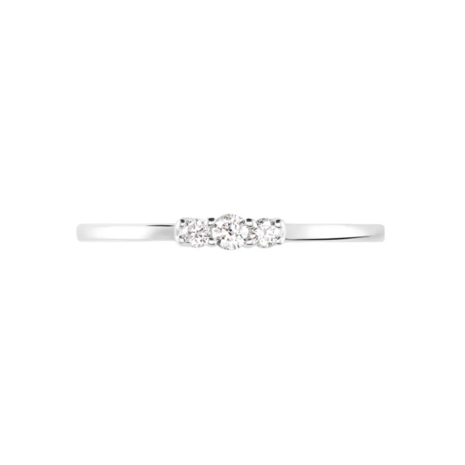 Outlet Histoire d'Or Bague Sabine Or Blanc Diamant