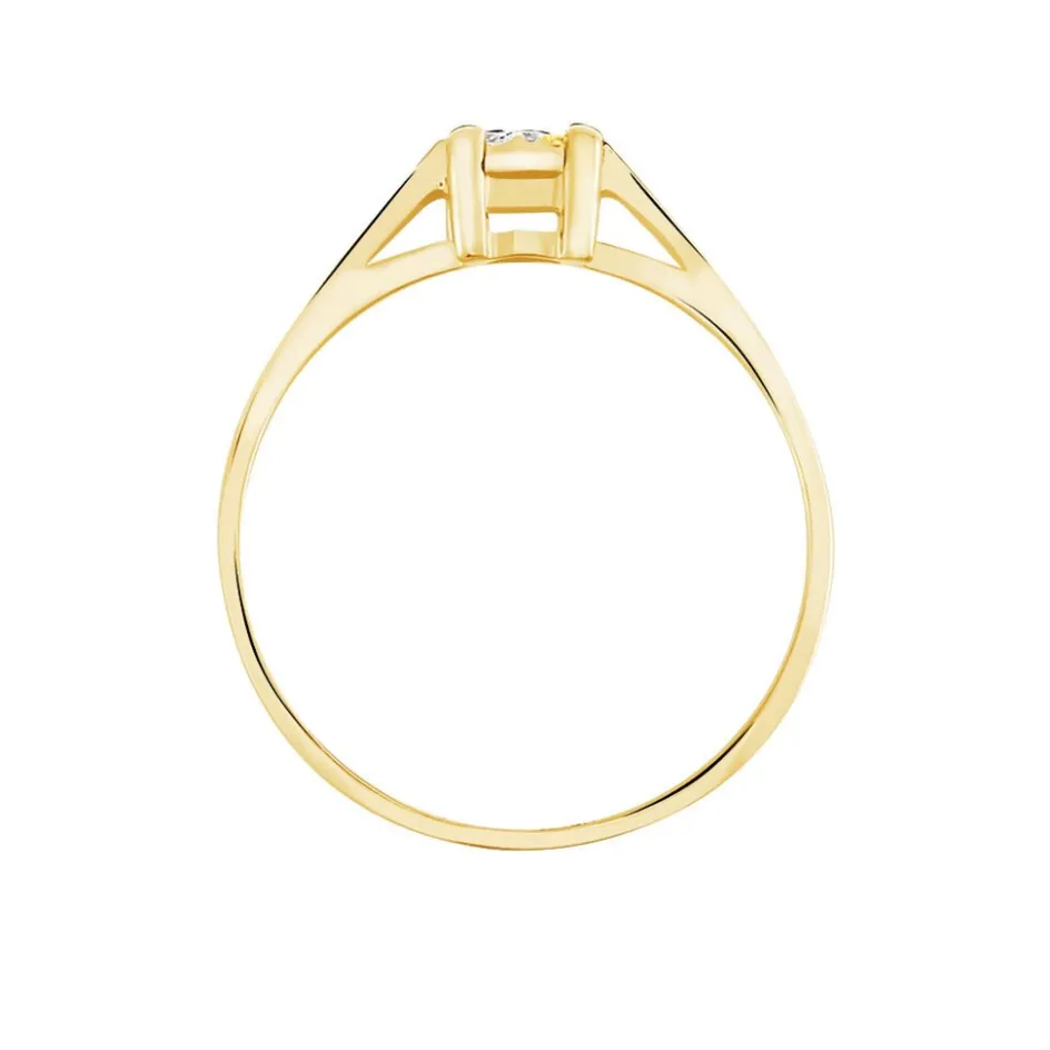 Outlet Histoire d'Or Bague Sandrine or jaune diamant