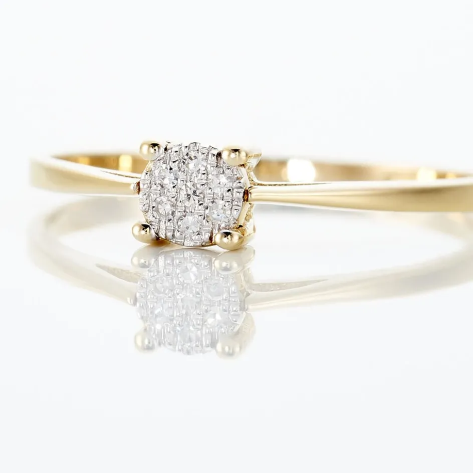 Outlet Histoire d'Or Bague Sandrine or jaune diamant