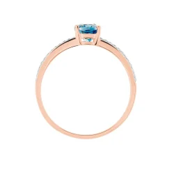 Sale Histoire d'Or Bague Sarika Or Rose Topaze Et Oxyde De Zirconium