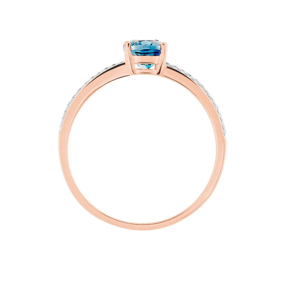 Sale Histoire d'Or Bague Sarika Or Rose Topaze Et Oxyde De Zirconium