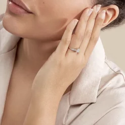 Clearance Histoire d'Or Bague Serena Or Blanc Diamant