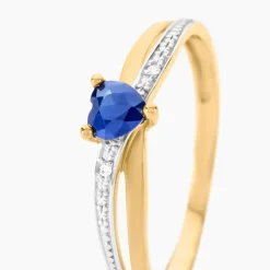 Best Histoire d'Or Bague Skylar Diamant or bicolore saphir