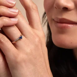 Best Histoire d'Or Bague Skylar Diamant or bicolore saphir