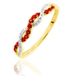 Histoire d'Or Bague Sofia Or Jaune Rubis Et Diamant