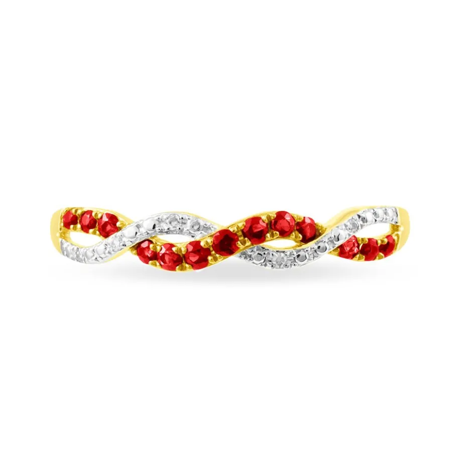 Histoire d'Or Bague Sofia Or Jaune Rubis Et Diamant