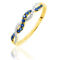 Histoire d'Or Bague Sofia Et Diamant or jaune saphir