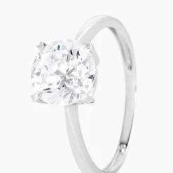 Outlet Histoire d'Or Bague Solitaire Abriel Or Blanc Oxyde De Zirconium