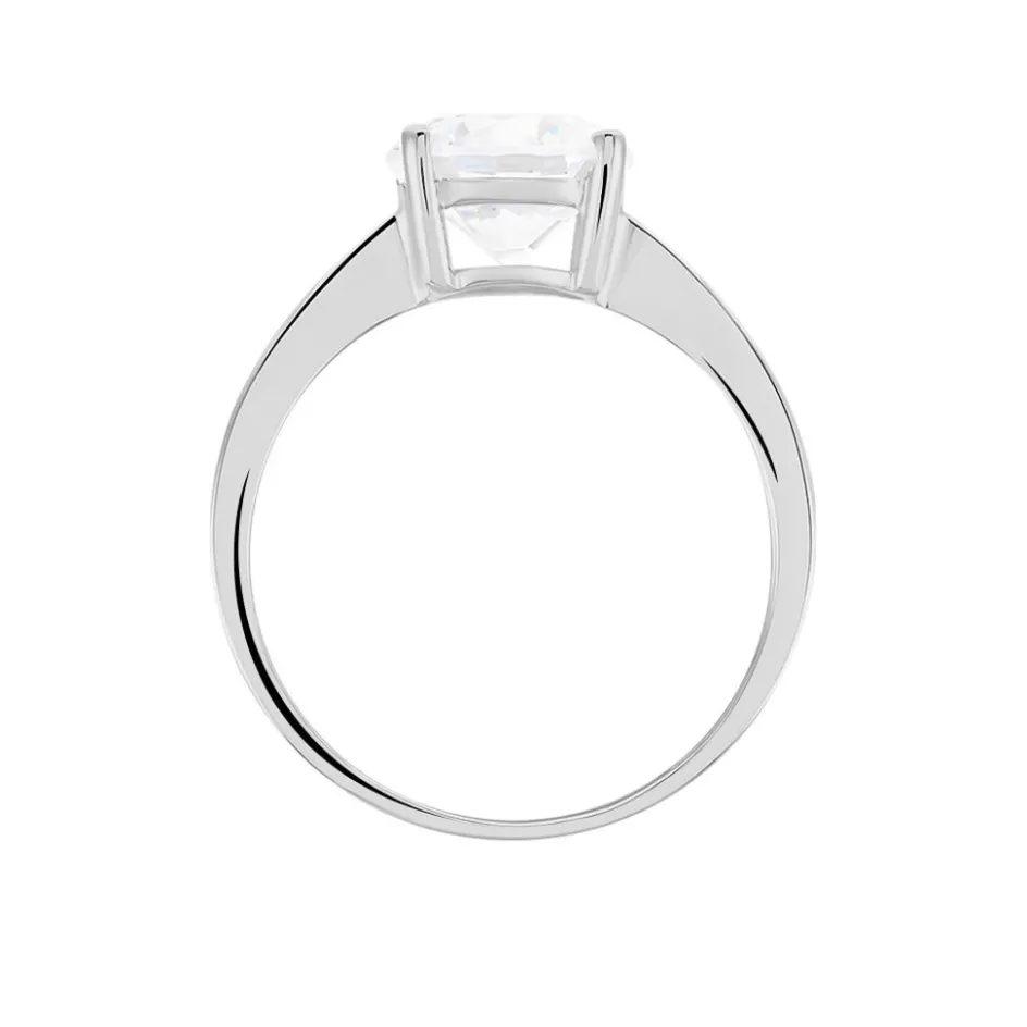 Outlet Histoire d'Or Bague Solitaire Abriel Or Blanc Oxyde De Zirconium