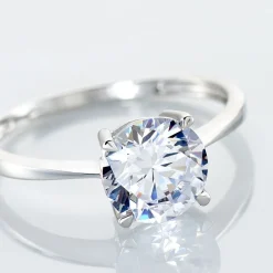 Outlet Histoire d'Or Bague Solitaire Abriel Or Blanc Oxyde De Zirconium