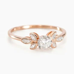 Outlet Histoire d'Or Bague Solitaire Alicea Or Rose Diamant