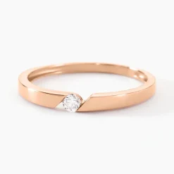 Outlet Histoire d'Or Bague Solitaire Anilie Or Rose Diamant