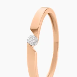 Outlet Histoire d'Or Bague Solitaire Anilie Or Rose Diamant