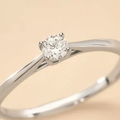 Sale Histoire d'Or Bague Solitaire Aphrodite platine blanc diamant