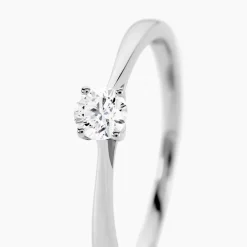 Best Histoire d'Or Bague Solitaire Aphrodite platine blanc diamant