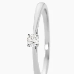 Histoire d'Or Bague Solitaire Aphrodite Or Blanc Diamant or blanc diamant blanc