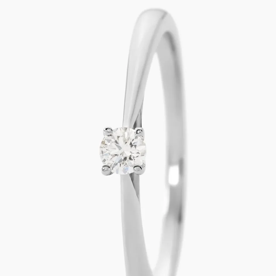 Histoire d'Or Bague Solitaire Aphrodite Or Blanc Diamant or blanc diamant blanc