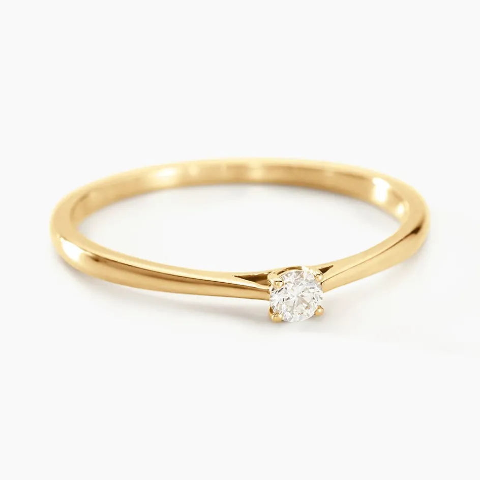 Histoire d'Or Bague Solitaire Aphrodite Or Jaune Diamant or jaune diamant blanc