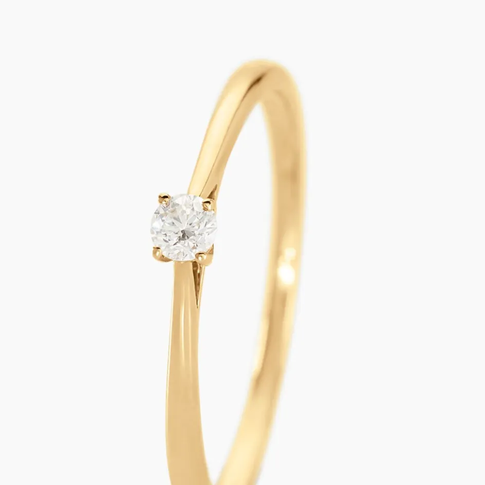 Histoire d'Or Bague Solitaire Aphrodite Or Jaune Diamant or jaune diamant blanc