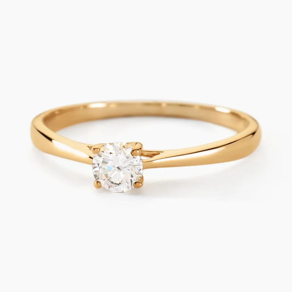 Discount Histoire d'Or Bague Solitaire Aphrodite Or Jaune Diamant or jaune diamant blanc
