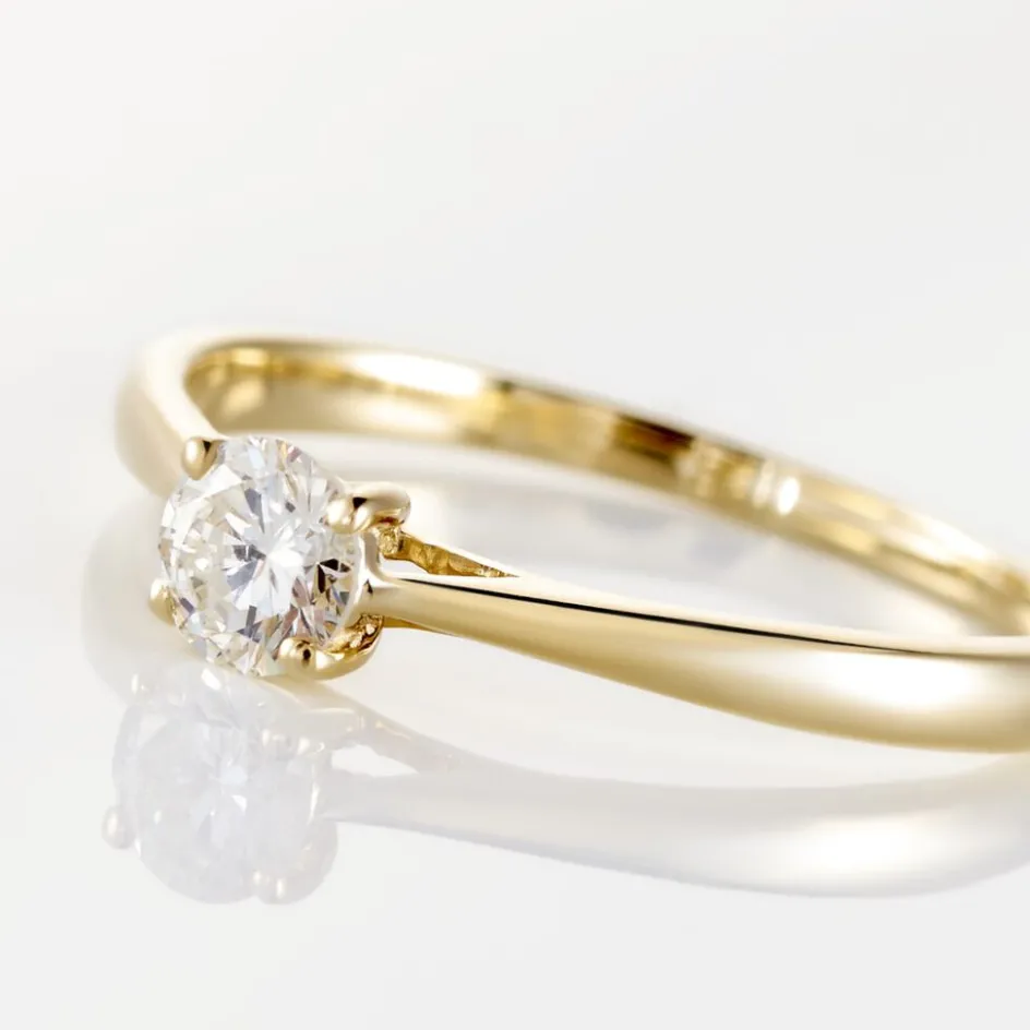 Discount Histoire d'Or Bague Solitaire Aphrodite Or Jaune Diamant or jaune diamant blanc