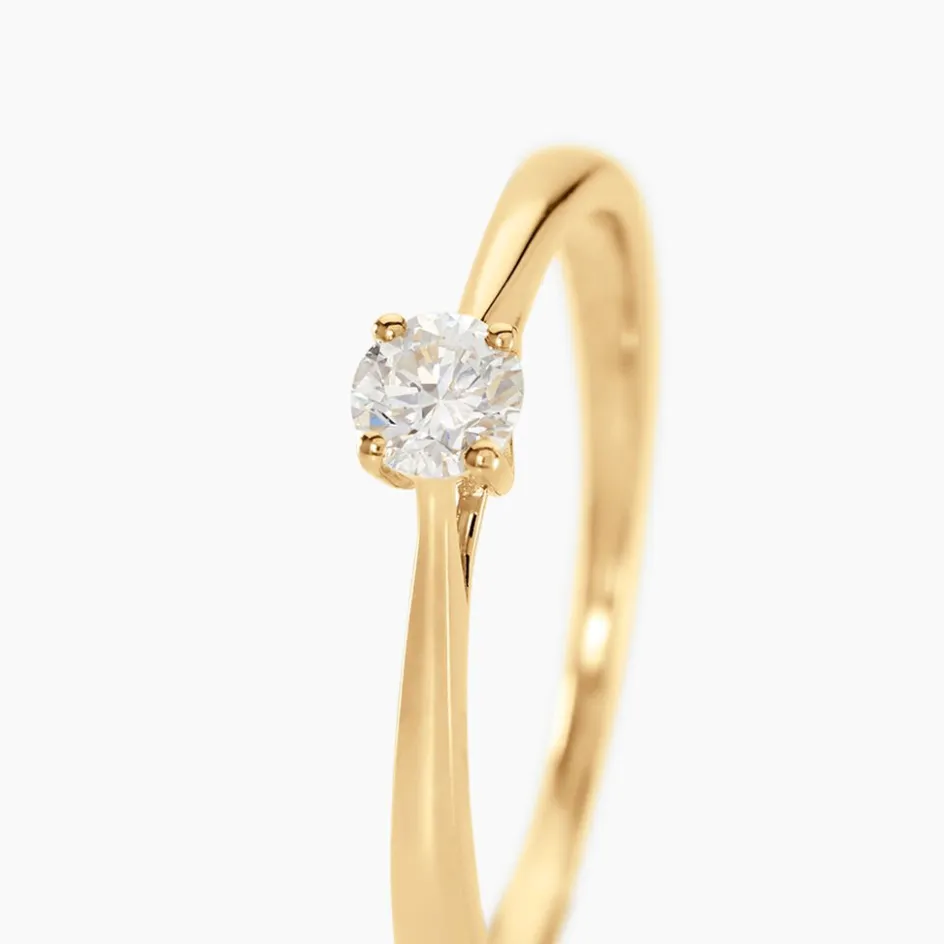 Online Histoire d'Or Bague Solitaire Aphrodite Or Jaune Diamant or jaune diamant blanc