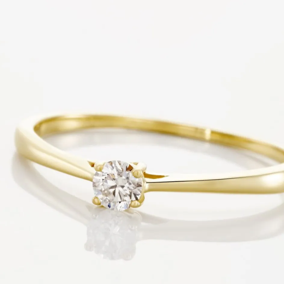 Online Histoire d'Or Bague Solitaire Aphrodite Or Jaune Diamant or jaune diamant blanc