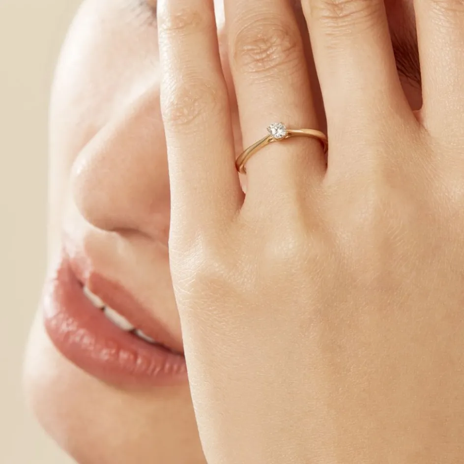 Online Histoire d'Or Bague Solitaire Aphrodite Or Jaune Diamant or jaune diamant blanc