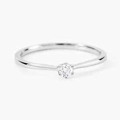 Sale Histoire d'Or Bague Solitaire Athena or blanc diamant